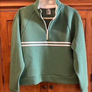 CALIA by Carrie Underwood Green Zip-Up Sweater